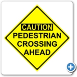PED Crossing Sign 24x24